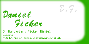 daniel ficker business card