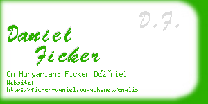 daniel ficker business card